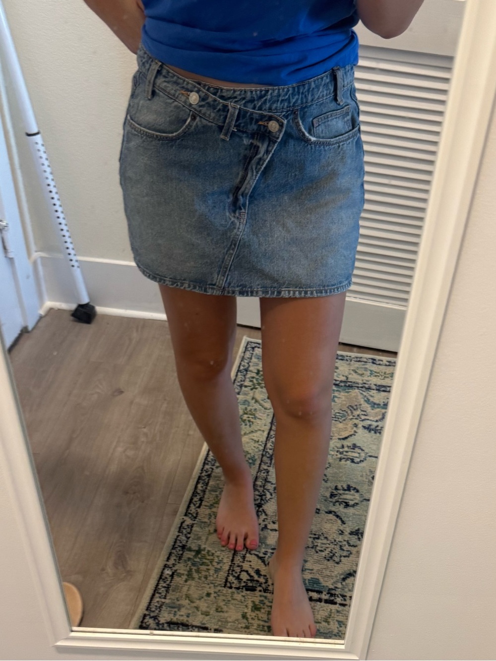 Zara denim skirt size L
